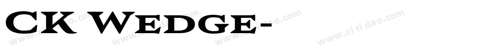 CK Wedge字体转换